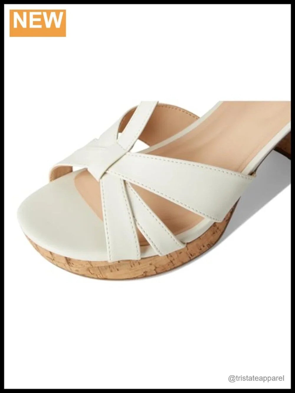 Platform Slingback Sandal with Buckle Closure and Flexible TPR Outsole
